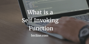 What is a Self Invoking Function