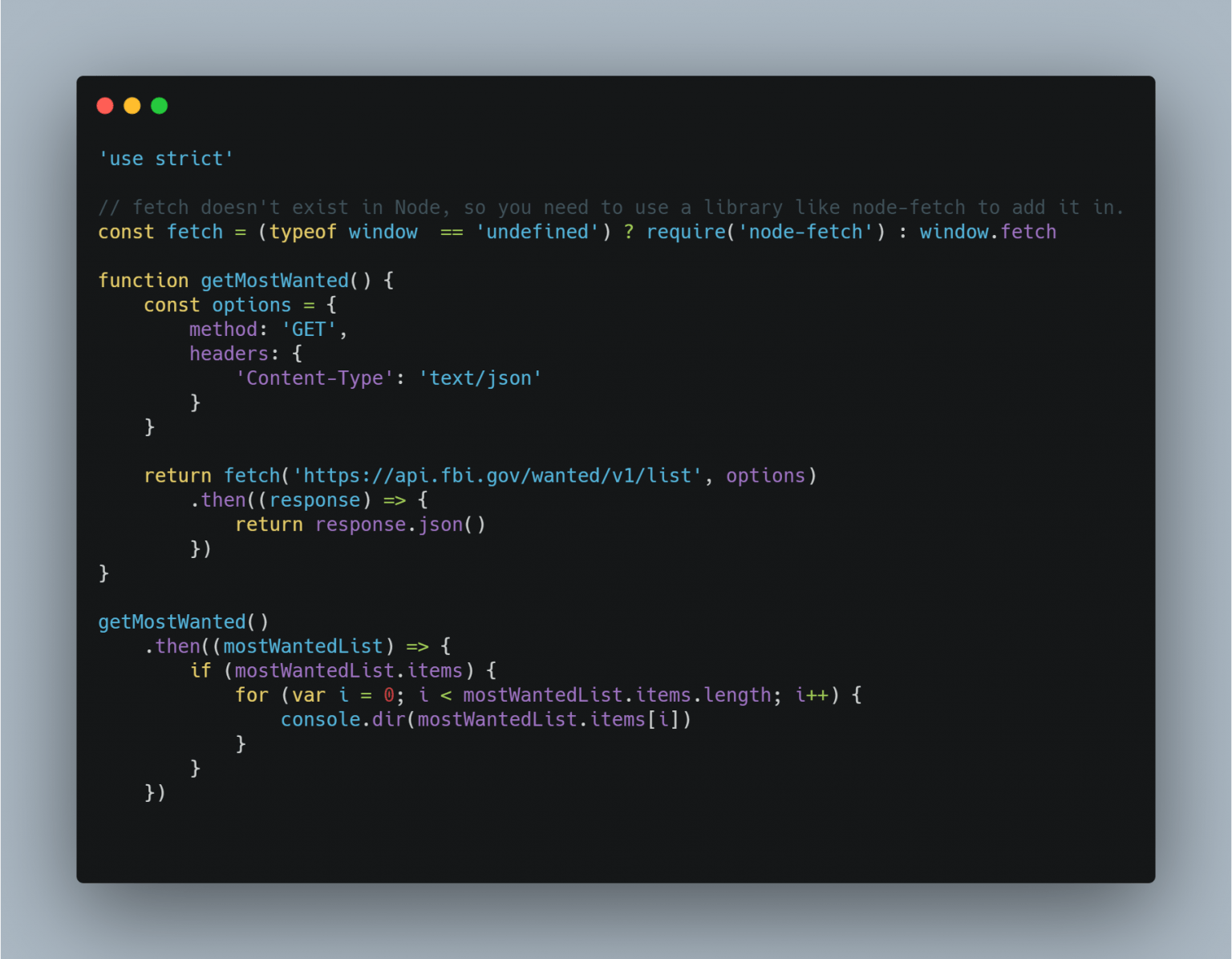 Using the New JavaScript Fetch HTTP API - Brian Cline